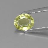 6.5x5.5 Chrysoberyl 0.8ct Oval Facet in Yellow Green