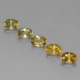 4 carat Golden Green Oval Facet Chrysoberyl 6mm x 4.5