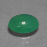 1.5 ct Translucent Oval Cabochon Chrysoprase 9mm x 7mm