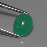 9mm x 7mm Chrysoprase 2ct Oval Cabochon in Green