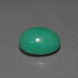 4 ct Translucent Oval Cabochon Chrysoprase 11.5x8.5mm