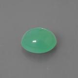 9.5x8.5 Chrysoprase 2.5ct Oval Cabochon in Green