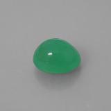 9x7mm Chrysoprase 2.5ct Oval Cabochon in Green