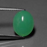 4 ct Transparent/Translucent Oval Cabochon Chrysoprase 11x9