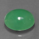 11x10mm Chrysoprase 4ct Oval Cabochon in Green