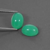 2 ct Transparent/Translucent Oval Cabochon Chrysoprase 7x5mm