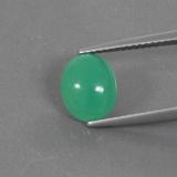 9x7.5 Oval Cabochon Chrysoprase 2ct