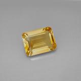 9x7mm Citrine 2ct Octagon Facet in Yellow Golden