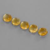 11 ct Transparent Round Cabochon Citrine 8mm