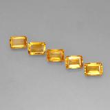 7x5mm Citrine 4ct Octagon Facet in Yellow Golden