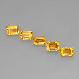 6 ct VVS-VS Octagon Facet Citrine 7mm x 5