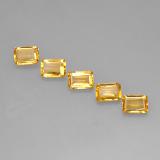 4 ct VVS-VS Octagon Facet Citrine 7mm x 5mm