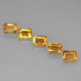 7x5mm Citrine 6ct Octagon Facet in Yellow Golden