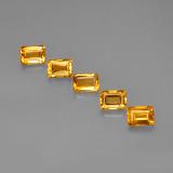 5 ct VVS-VS Octagon Facet Citrine 7mmx5mm