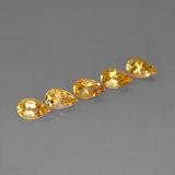 8mm x 5mm Pear Facet Citrine 4ct