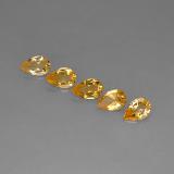 7.5mmx5mm Pear Facet Citrine 3ct