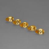 8mmx5mm Citrine 4ct Pear Facet in Yellow Golden