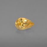 8mmx5mm Citrine 0.8ct Pear Facet in Yellow Golden
