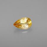 8mm x 5mm Citrine 0.8ct Pear Facet in Yellow Golden