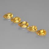 8mmx5mm Pear Facet Citrine 4ct
