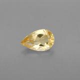 8mm x 5mm Citrine 0.7ct Pear Facet in Yellow Golden