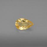 0.7 carat Yellow Golden Pear Facet Citrine 8x5mm