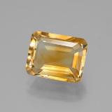 9x7mm Citrine 2ct Octagon Facet in Yellow Golden