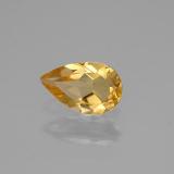 0.6 ct VVS Pear Facet Citrine 8mmx5mm