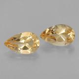 8x5mm Pear Facet Citrine 1.5ct