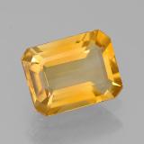 9x7 Citrine 2ct Octagon Facet in Yellow Golden