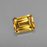 9x7 Citrine 2ct Octagon Facet in Yellow Golden