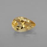 0.8 ct VVS Pear Facet Citrine 8mmx5mm