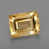2.5 carat Yellow Golden Octagon Facet Citrine 9mm x 7mm