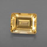 2.5 carat Yellow Golden Octagon Facet Citrine 9mm x 7mm