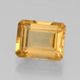 9x7 Citrine 2ct Octagon Facet in Yellow Golden