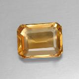 9mmx7mm Citrine 2ct Octagon Facet in Yellow Golden
