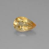0.7 carat Yellow Golden Pear Facet Citrine 8mm x 5