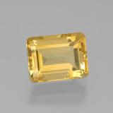 2.5 carat Yellow Golden Octagon Facet Citrine 9x7mm