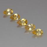 4 carat Yellow Golden Pear Facet Citrine 8mm x 5mm