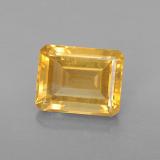 9x7 Citrine 2ct Octagon Facet in Yellow Golden