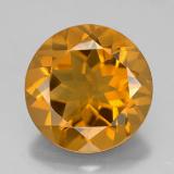 8 carat Yellow Golden Round Facet Citrine 13.5 mm