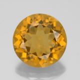 13.5mm Citrine 8ct Round Facet in Yellow Golden