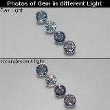 4.5mm Color-Change Sapphire 2.5ct Round Facet in Multicolor