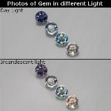 2.5 ct VVS-VS Round Facet Color-Change Sapphire 5 mm