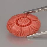 Click for Details 13.5x10mm Carved Flower Coral 4ct