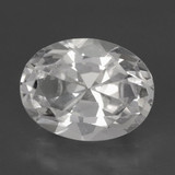 13.5mm x 10mm Danburite 6ct Oval Facet in White