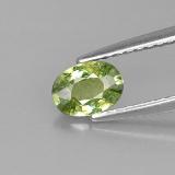 6mm x 4.5 Oval Facet Demantoid Garnet 0.5ct