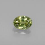 6mm x 4 Oval Facet Demantoid Garnet 0.7ct