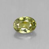 0.7 ct VVS-VS Oval Facet Demantoid Garnet 6mm x 4