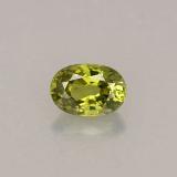 6x4mm Demantoid Garnet 0.6ct Oval Facet in Golden Green